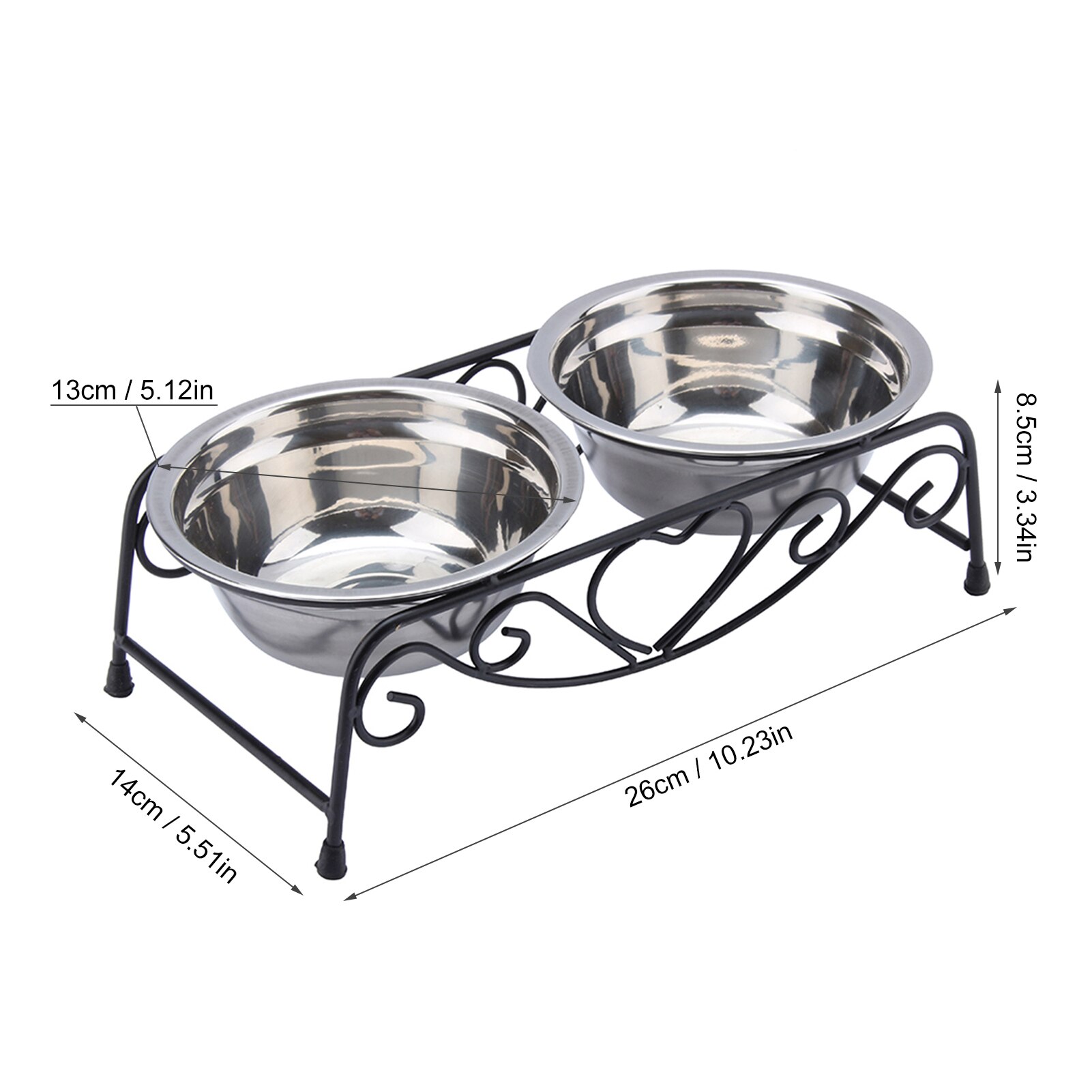 Double Stainless Steel Dog Bowls - Image 6
