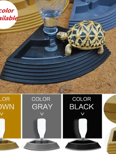 Pet Turtles Water Drinking Dish Bowl