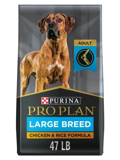 Purina Pro Plan Dry Dog Food for Large Adult Dogs High Protein,  Real Chicken & Rice, 47 lb Bag