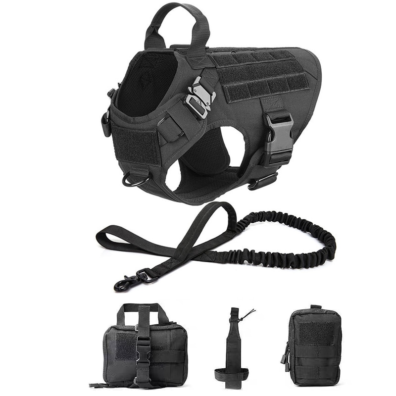 Tactical Dog Harness with Leash Full Set for Large Dogs - Image 10