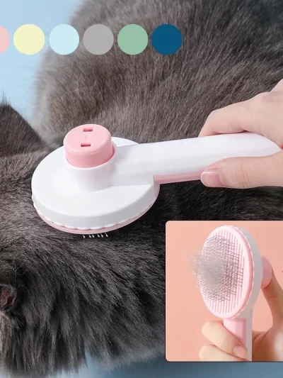 Pet Cat Brush Comb Self Cleaning Slicker Brush For Cat Hair Removes Tangled Pet Hair Massages Comb Cats Accessories