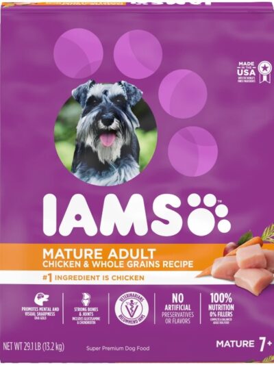 Healthy Aging Adult Dry Dog Food for Mature and Senior Dogs with Real Chicken, 29.1 lb. Bag