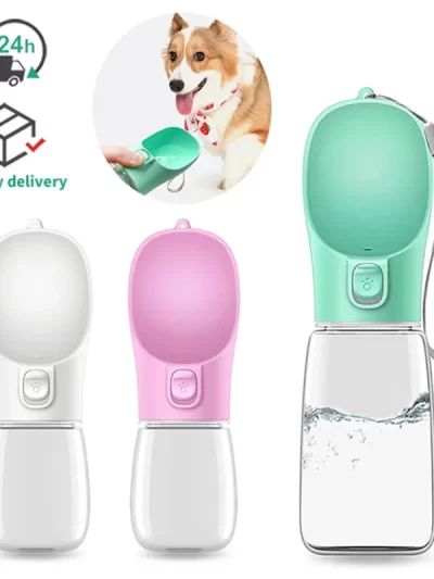 Portable Dog Water Bottle For Small Large Dogs Bowl Outdoor Walking Puppy Pet Travel Water Bottle Cat Drinking Bowl Dog Supplies