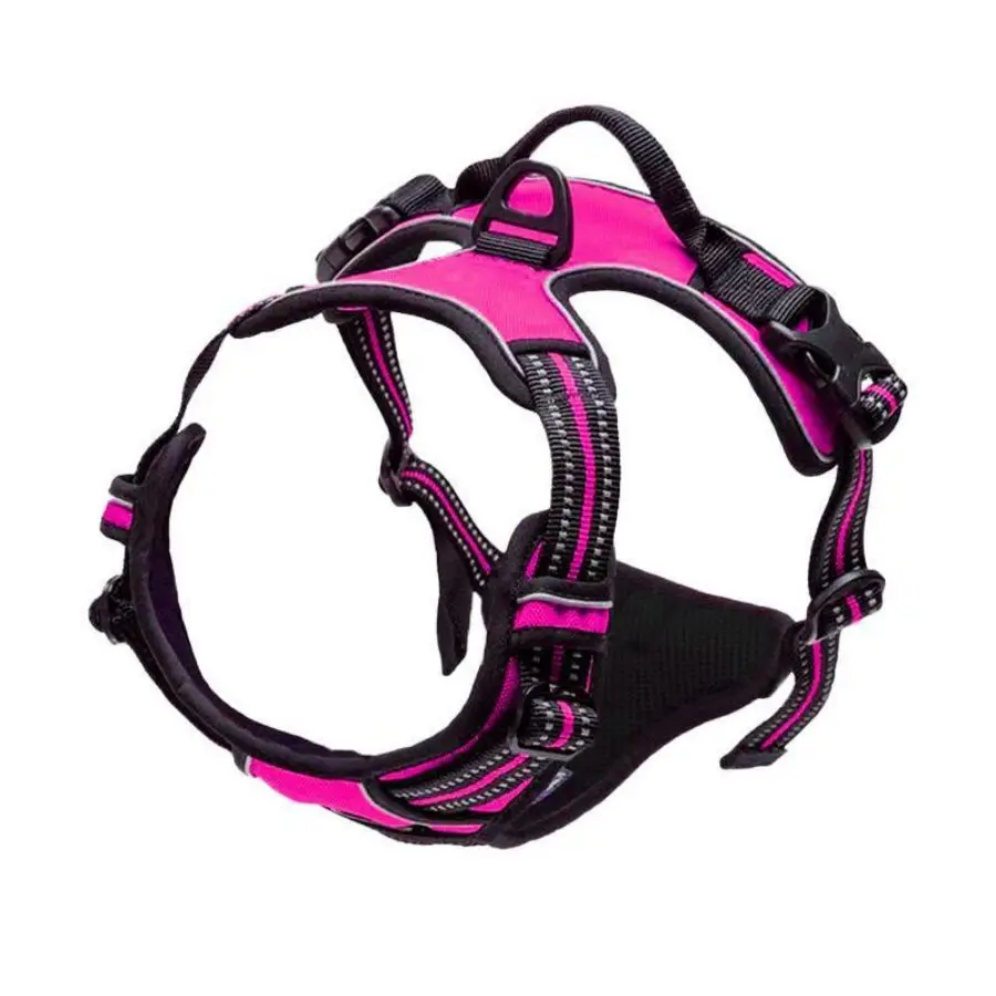 No Pull Dog Harness Front Clip Heavy Duty Reflective Easy Control Handle for Large Dog Walking - Image 3