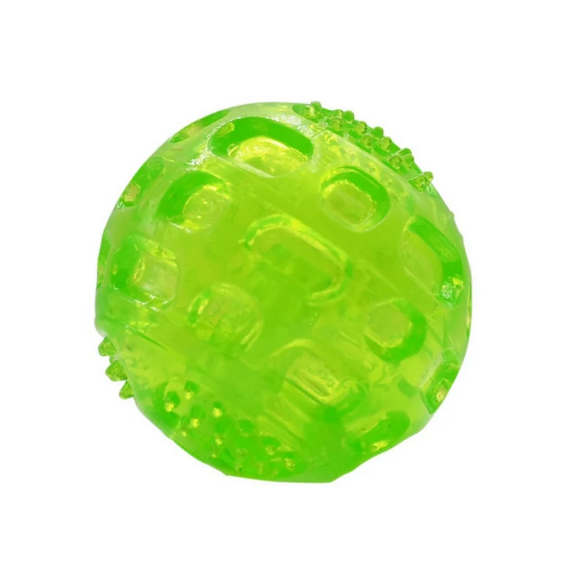 Pet Ball Toys for Dog Cat Puppy Sounding Toy Squeaky Tooth Cleaning Ball Pet Teeth Chew Rubber Toy Pet Dental Care Accessories - Image 3