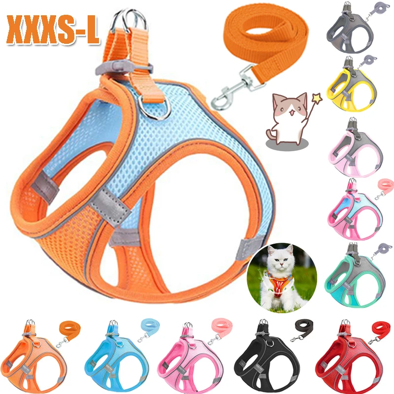 Reflective Adjustable Vest Harness Strap & Leash - Image 2