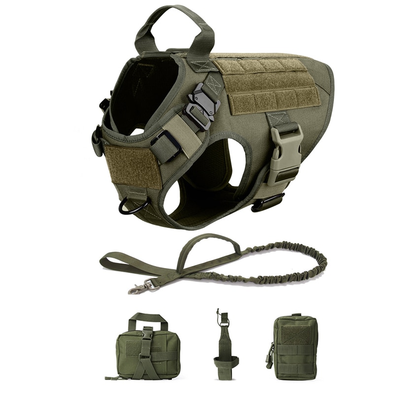 Tactical Dog Harness with Leash Full Set for Large Dogs - Image 9
