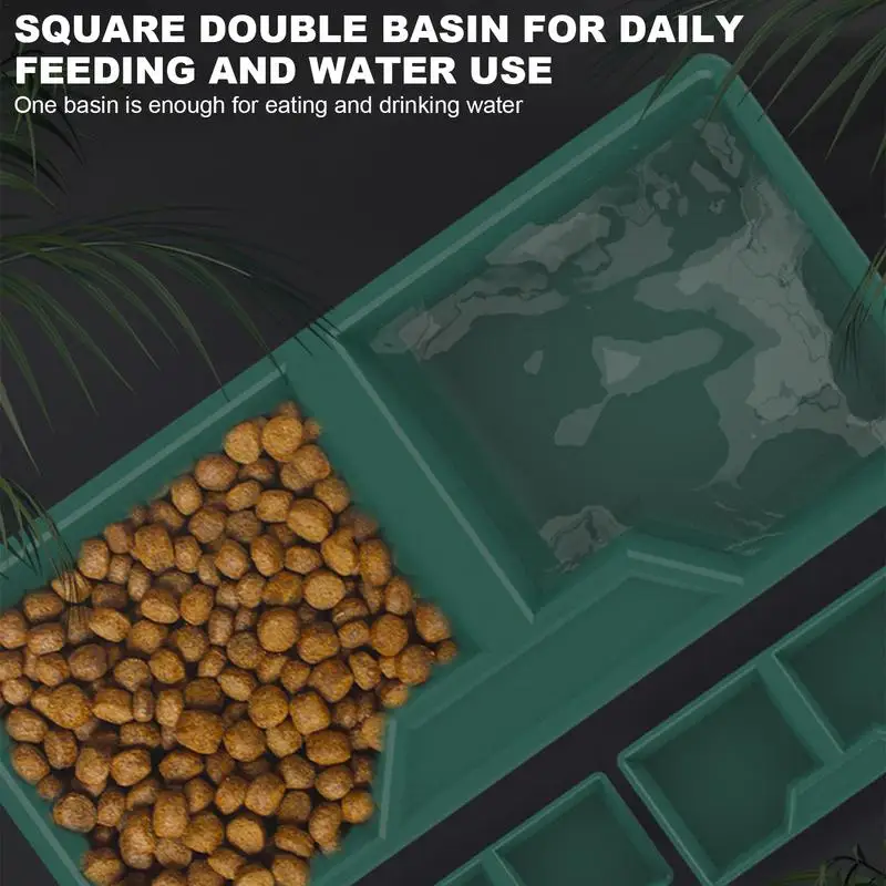 Reptile Feeder Water Food Feeding Plastic Bowl - Image 2