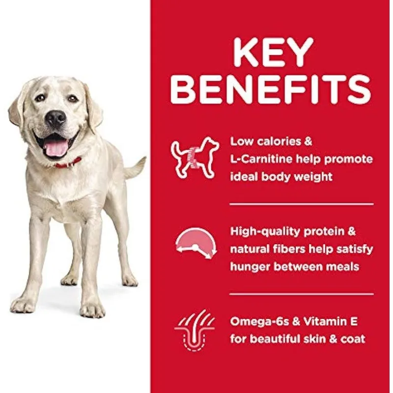 Dry Dog Food, Adult, Large Breeds, Light, Chicken Meal & Barley Recipe for Healthy Weight & Weight Management, 15 lb. Bag - Image 4