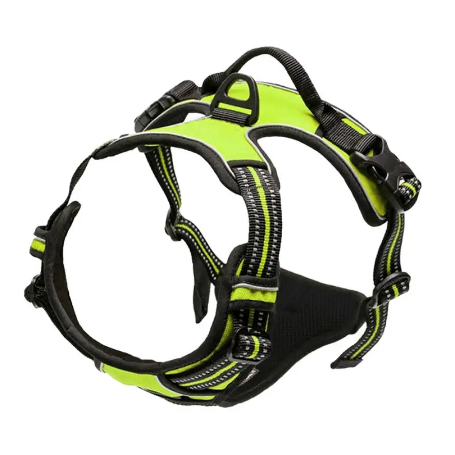 No Pull Dog Harness Front Clip Heavy Duty Reflective Easy Control Handle for Large Dog Walking - Image 2