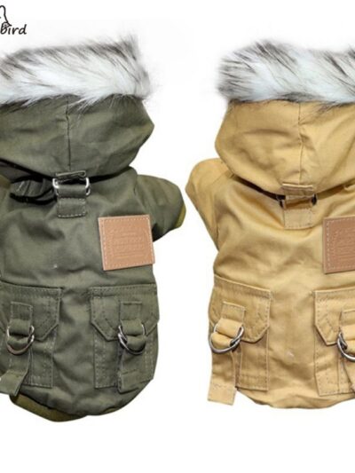 Winter Dog Coat with Hoodie