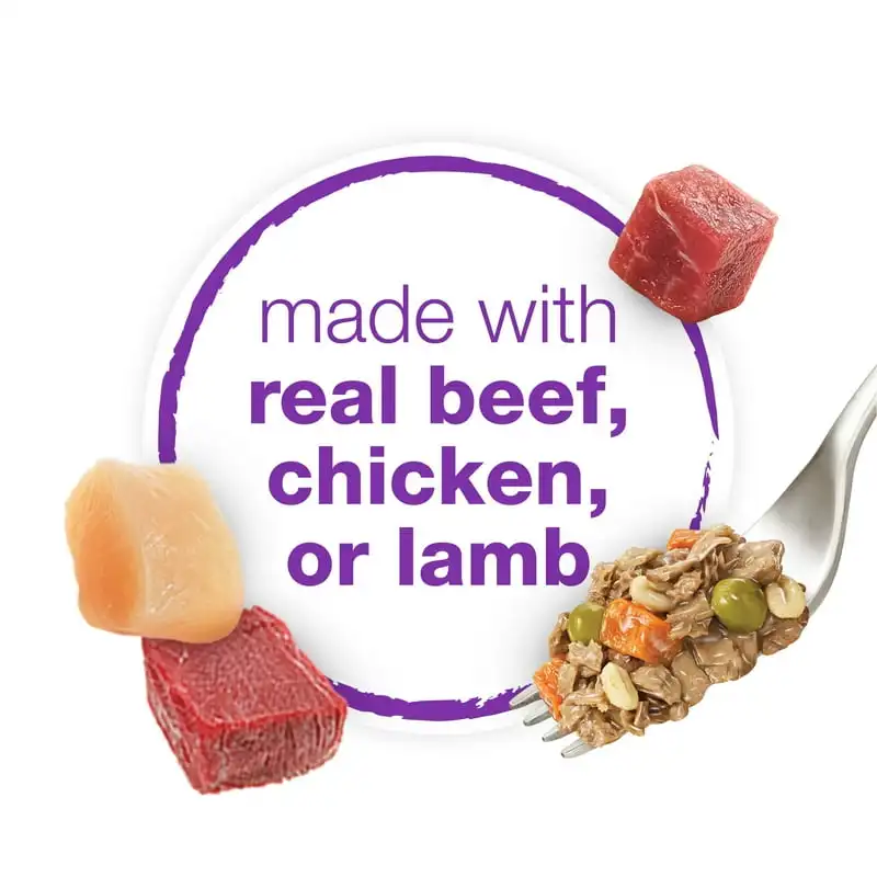 Purina Blends Wet Dog Food Variety Pack Beef Chicken, 10 oz Tubs (12 Pack) - Image 4