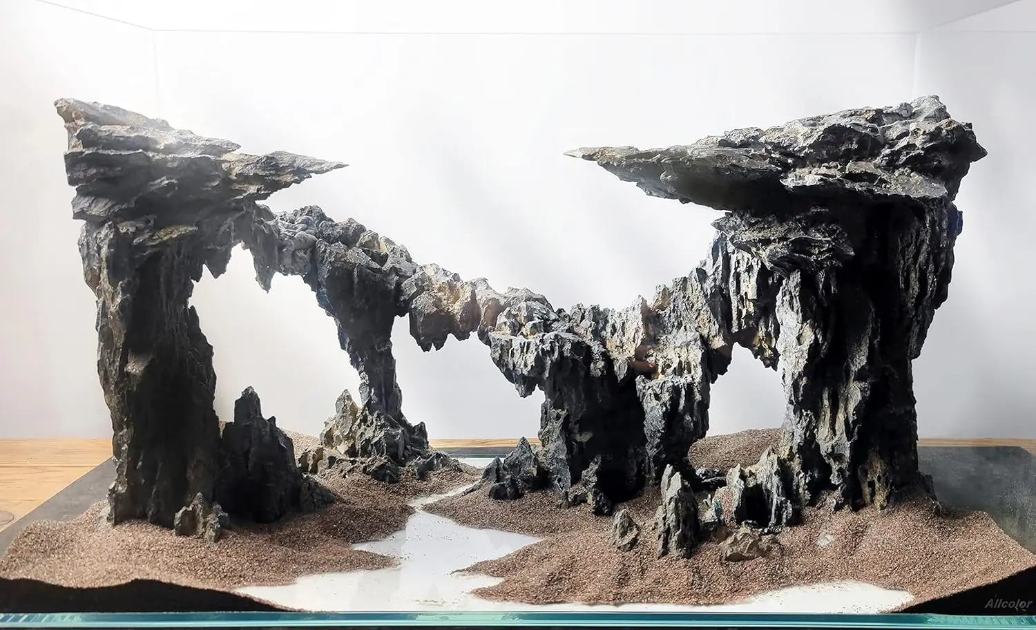 Aquarium Decoration Fish Tank Decorated With Rocks. Aquarium Decoration Model Aquatic Pet Supplies Products - Image 10